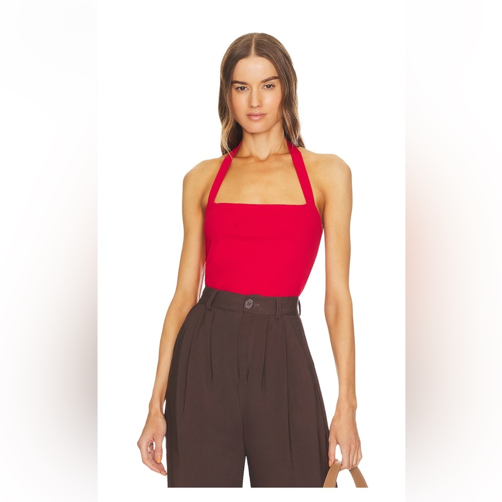 Susana Monaco Halter Top in Perfect Red Size medium NWOTs!